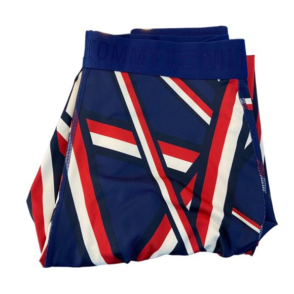 Tommy Hilfiger Sport Women's Leggings Blue/Red- Size Medium - Picture 2 of 6